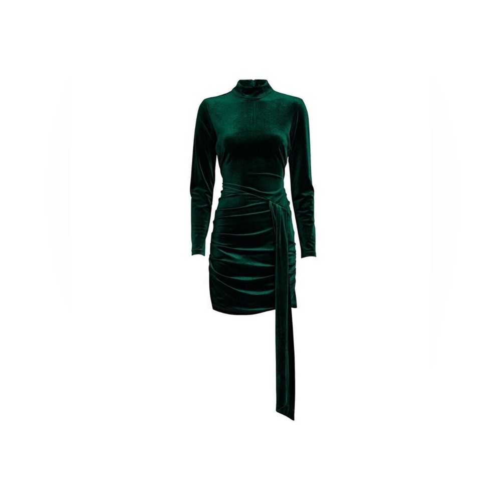 Ronny Kobo Green Velvet Mini Dress size Small